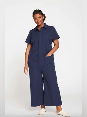 Universal Standard Kate Stretch Cotton Twill Jumpsuit